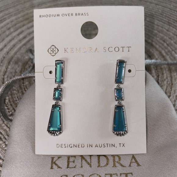 Kendra Scott - Kendra Scott Serena Linear
Earrings - Matte Fluore Blue
NWT - Picture 4 of 5